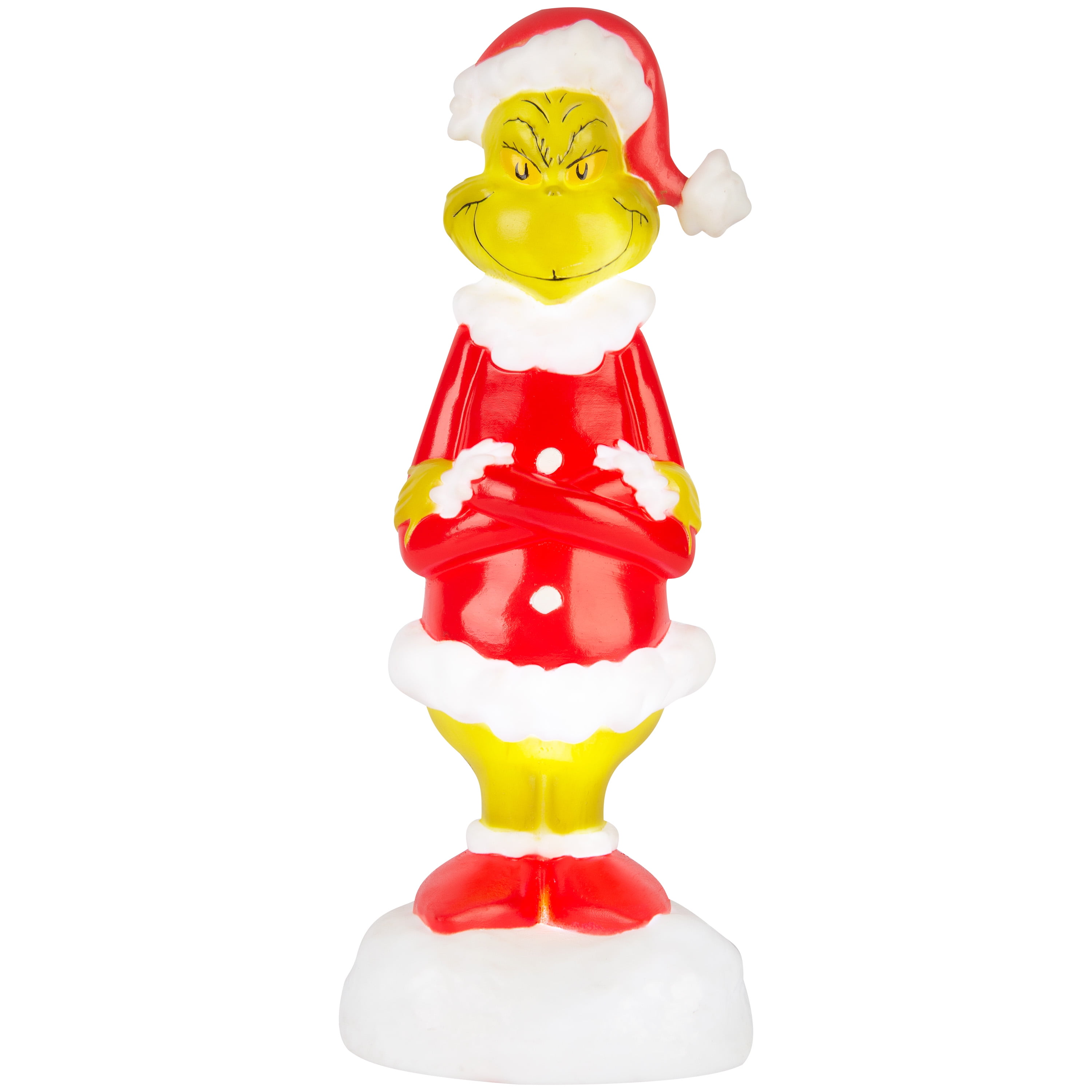Holiday Time 14 Inch Blow Mold Dr. Seuss' Grinch Santa Blow Mold Grinch