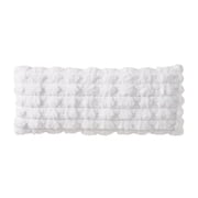 Holiday Time 14" x 36" Ivory Ruched Faux Fur Decorative Pillow
