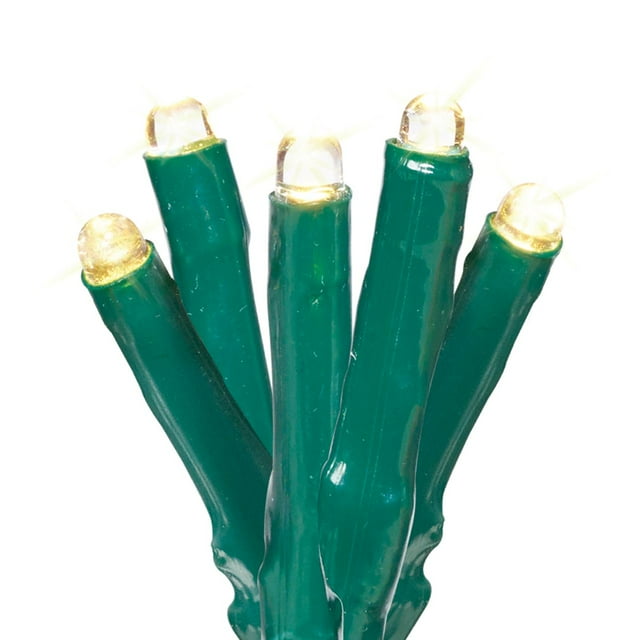 Holiday Time 150Count Solar Powered 8Function Warm White LED Micro Christmas Lights, with