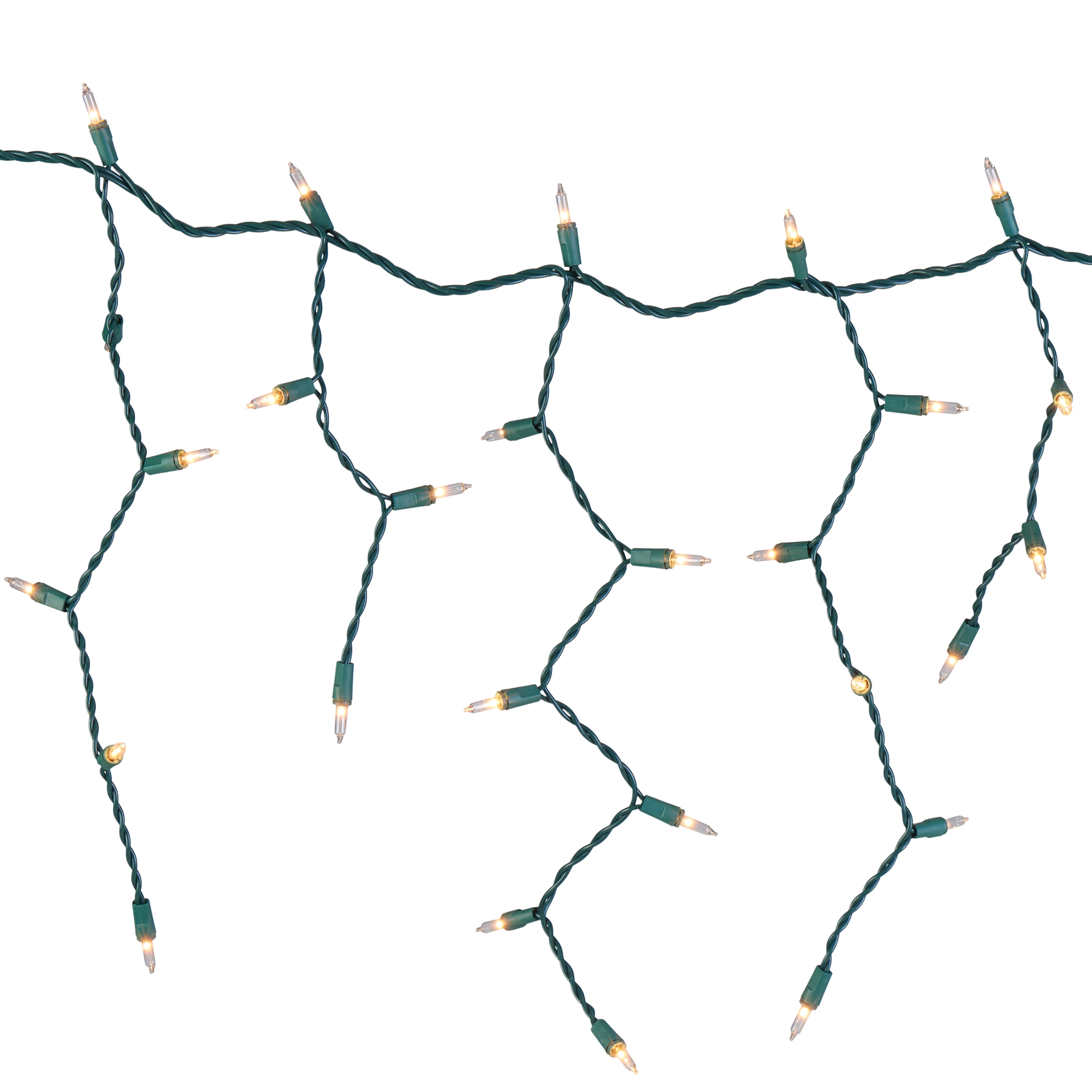 Holiday Time 18 ft, 300 Count Clear Incandescent Icicle Christmas