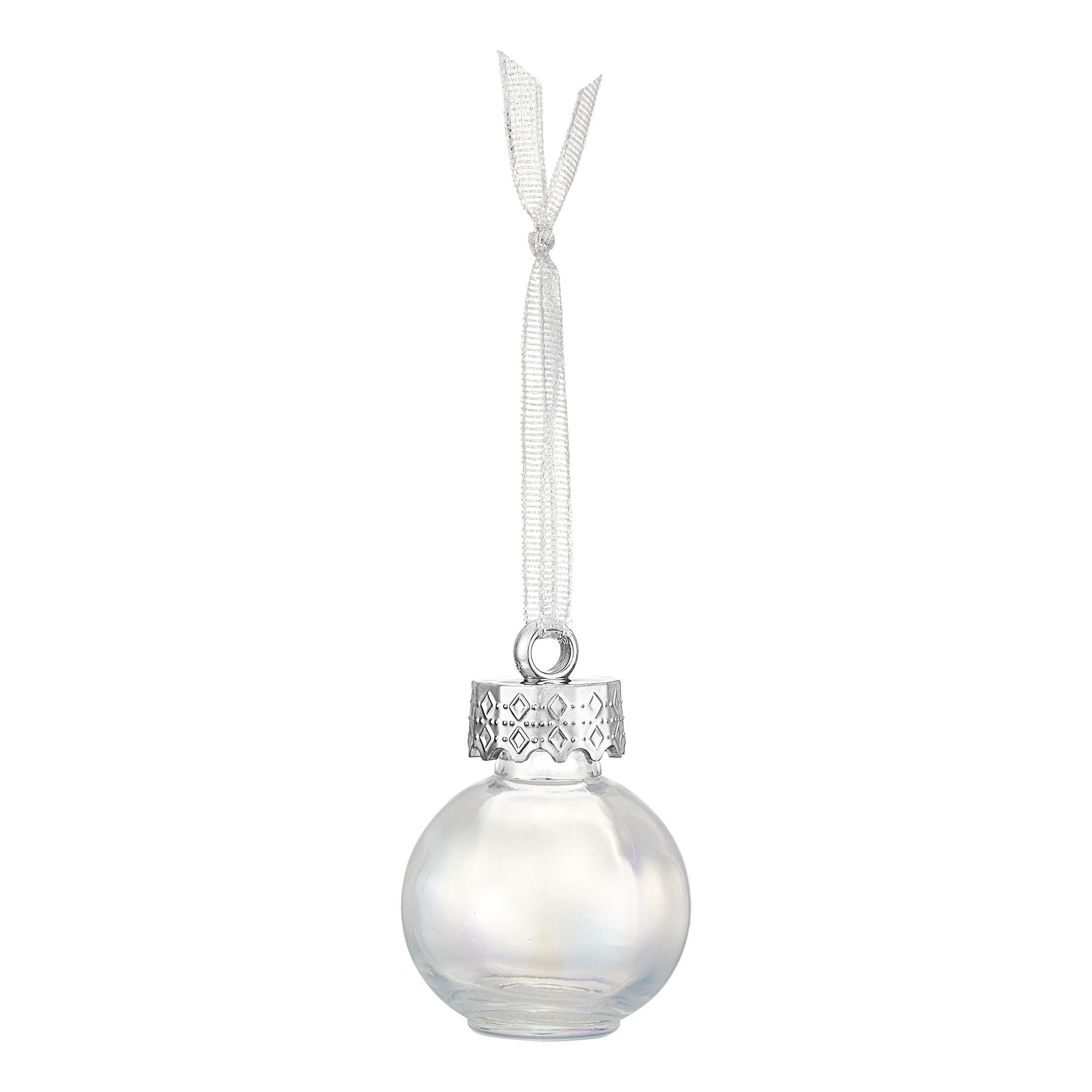 Holiday Time 2Oz Glass Christmas Ornament Shot Glass, Iridescent