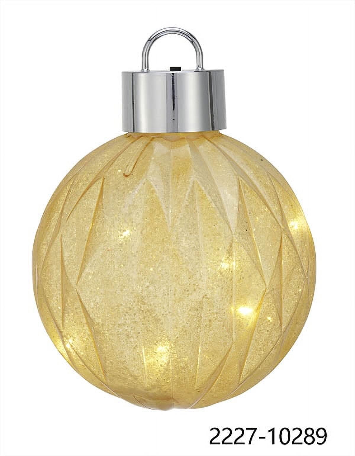 Holiday Time LED Christmas Jumbo Shatterproof Ornament, 200MM