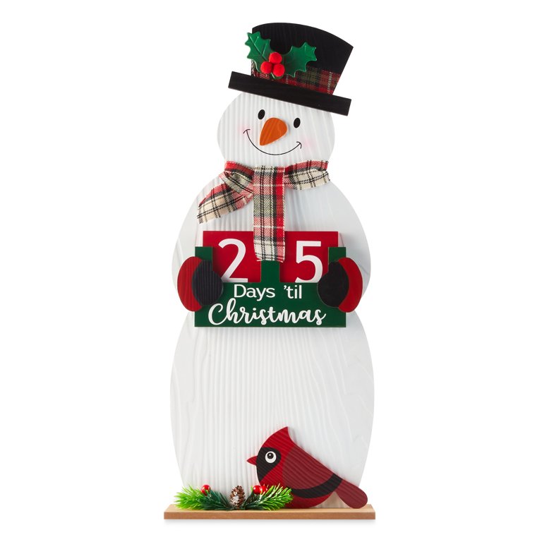 Holiday Time 22in Snowman Advent Calendar - Walmart.com