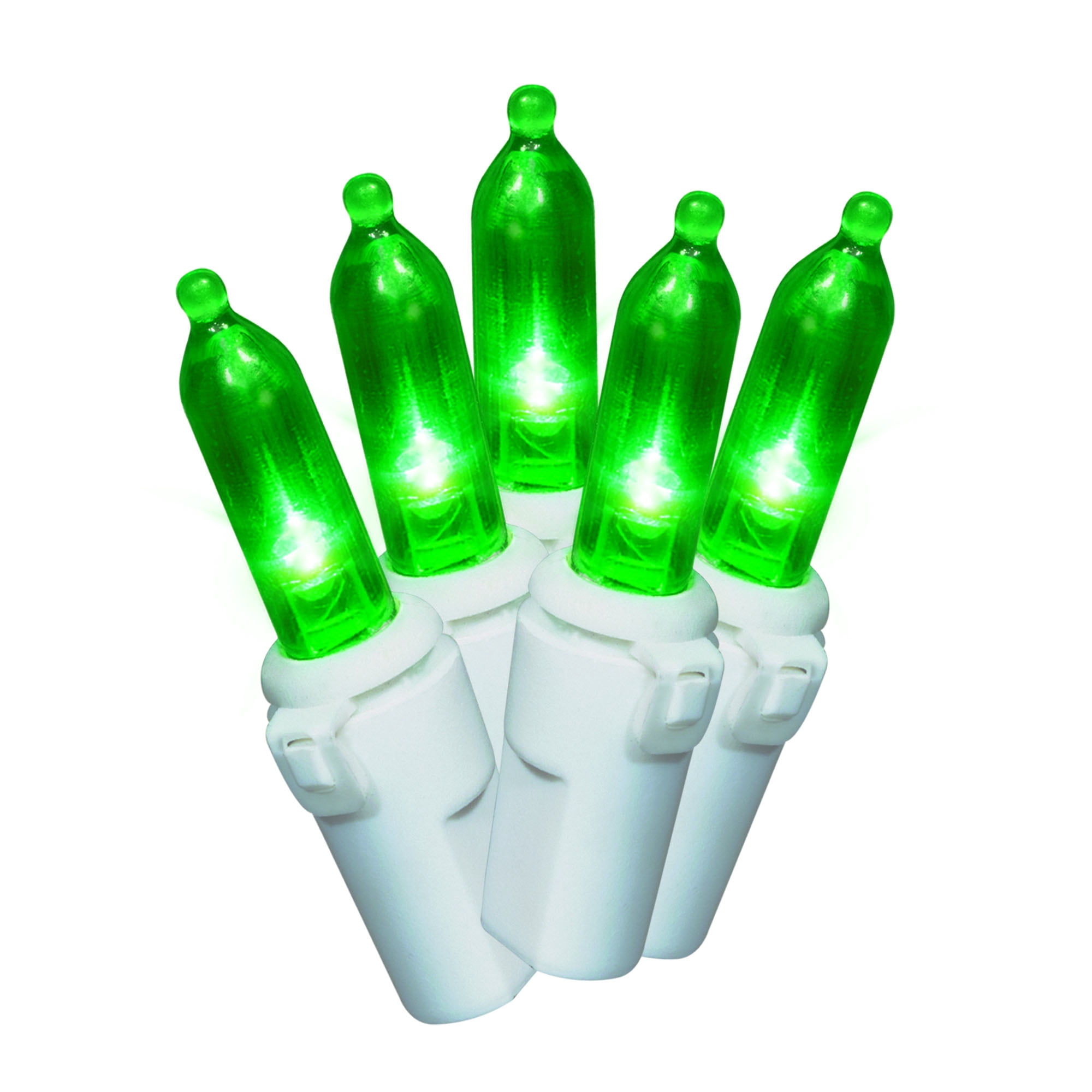 Holiday Time 23' LED Mini Christmas Lights, Green, 100 Count