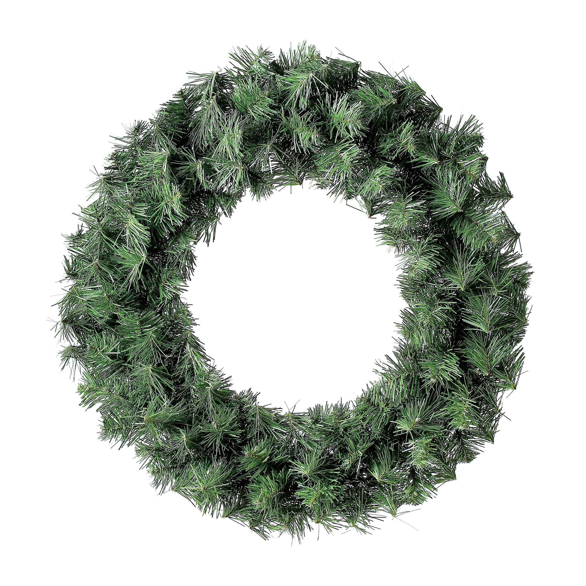 Basic Shiny Christmas Wreath, 24 in, by Holiday Time