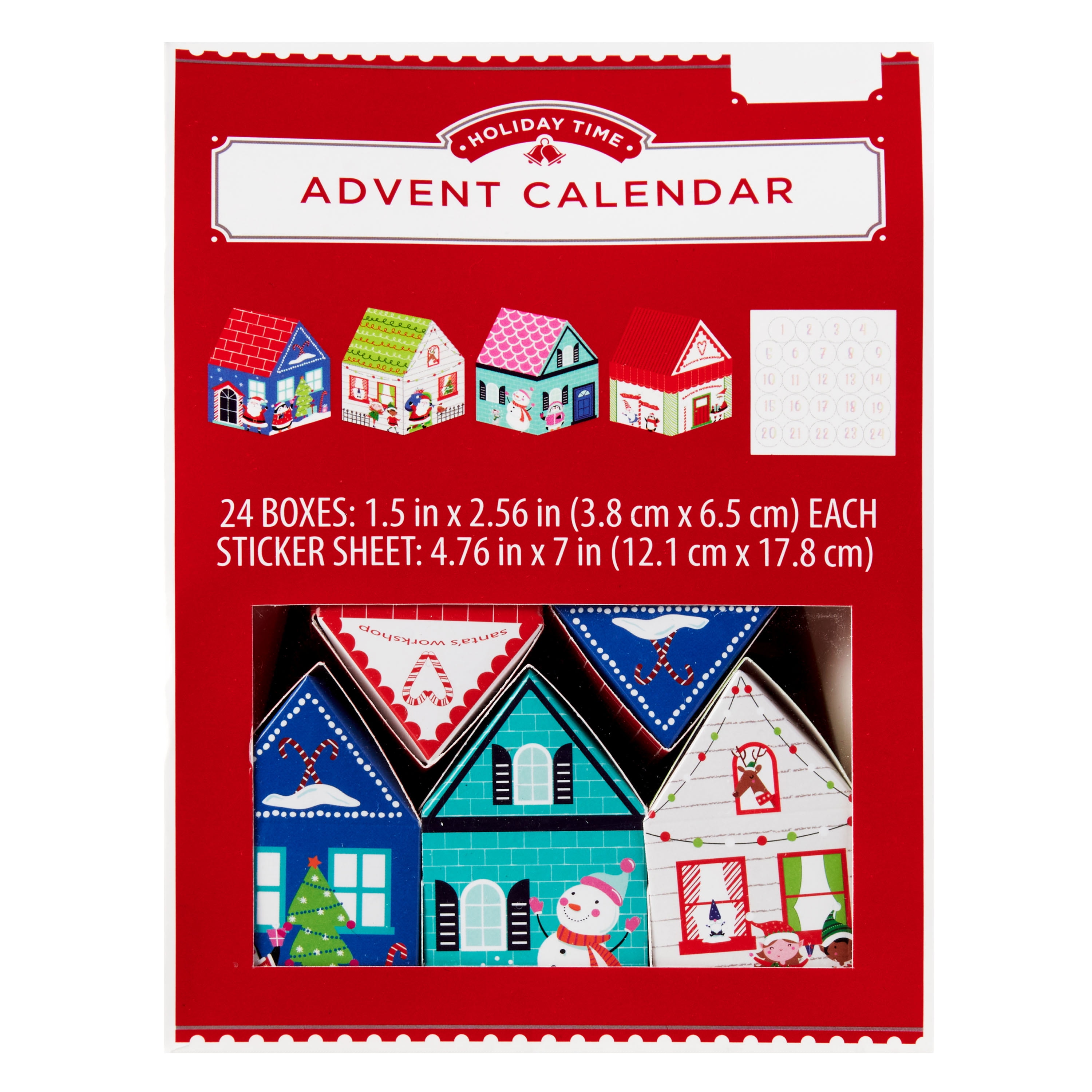 Holiday Time 24ct Advent Calendar Box - Walmart.com