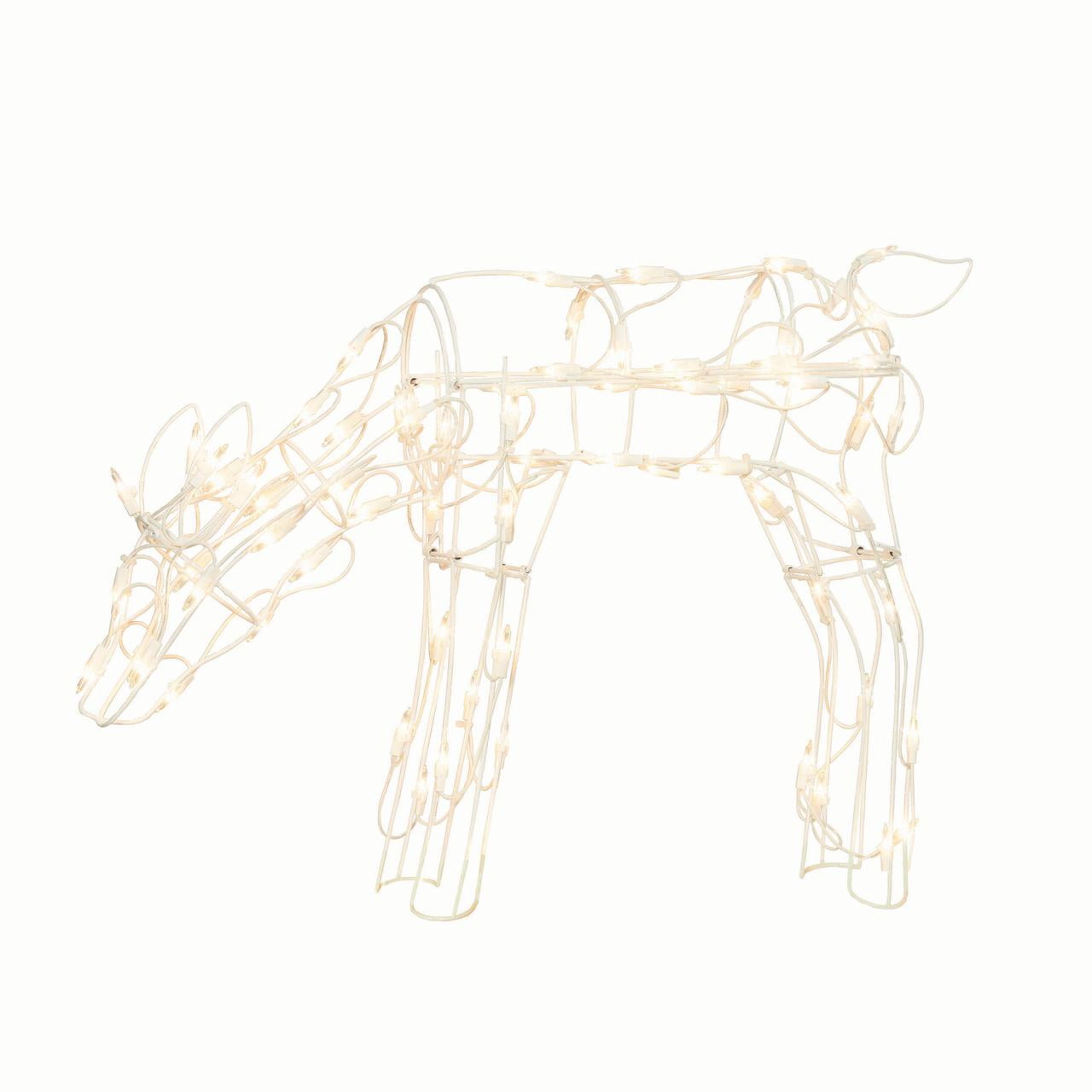 Holiday Time 28Inch Lightup Feeding Doe, 70 Lights