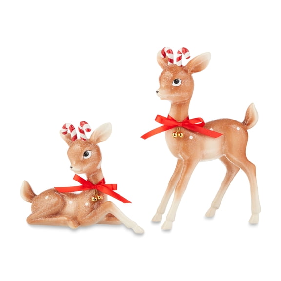 Holiday Time 2pk Polyresin Deer Decor