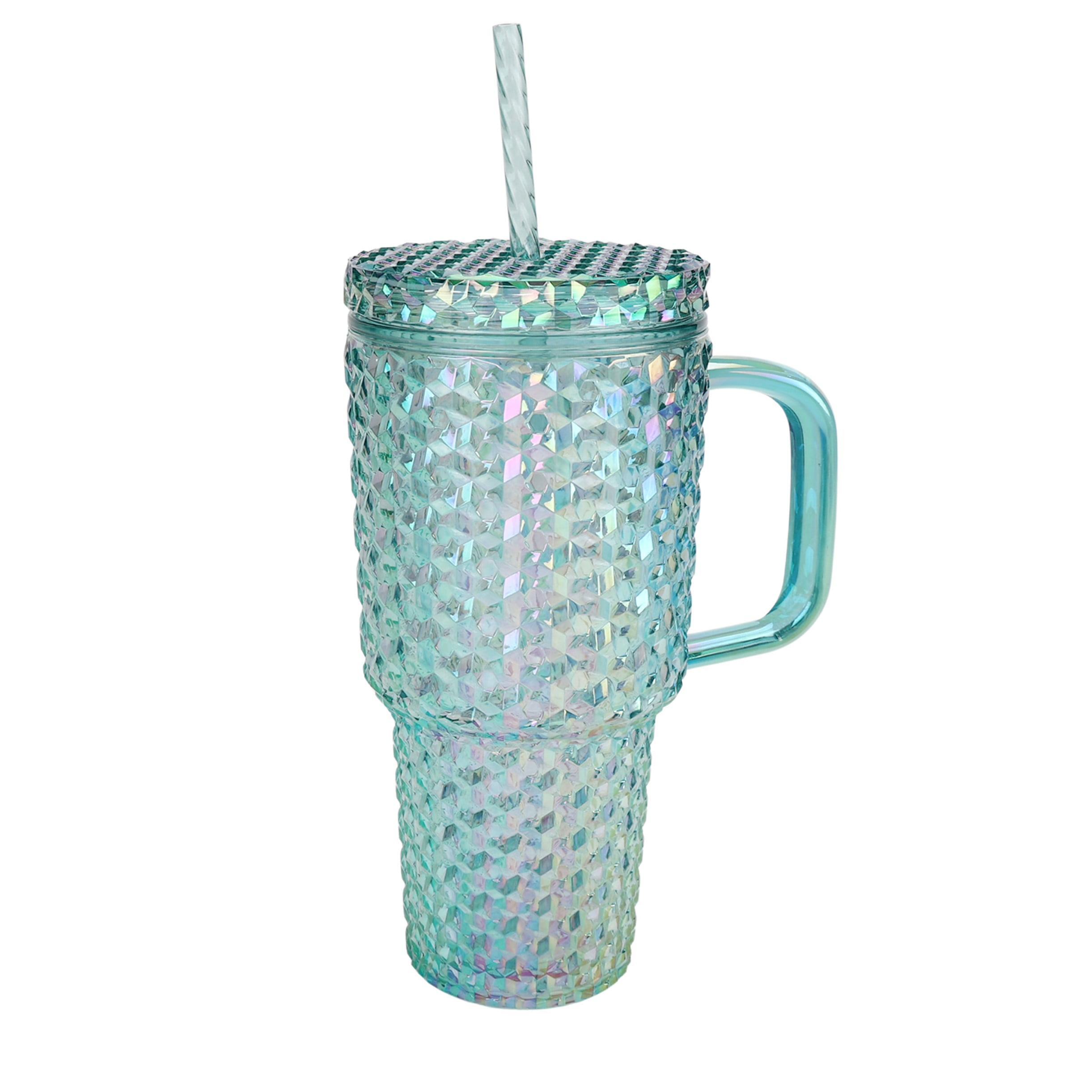 Holiday Time 30 ounce Acrylic Double Wall Iridescent Textured Mug