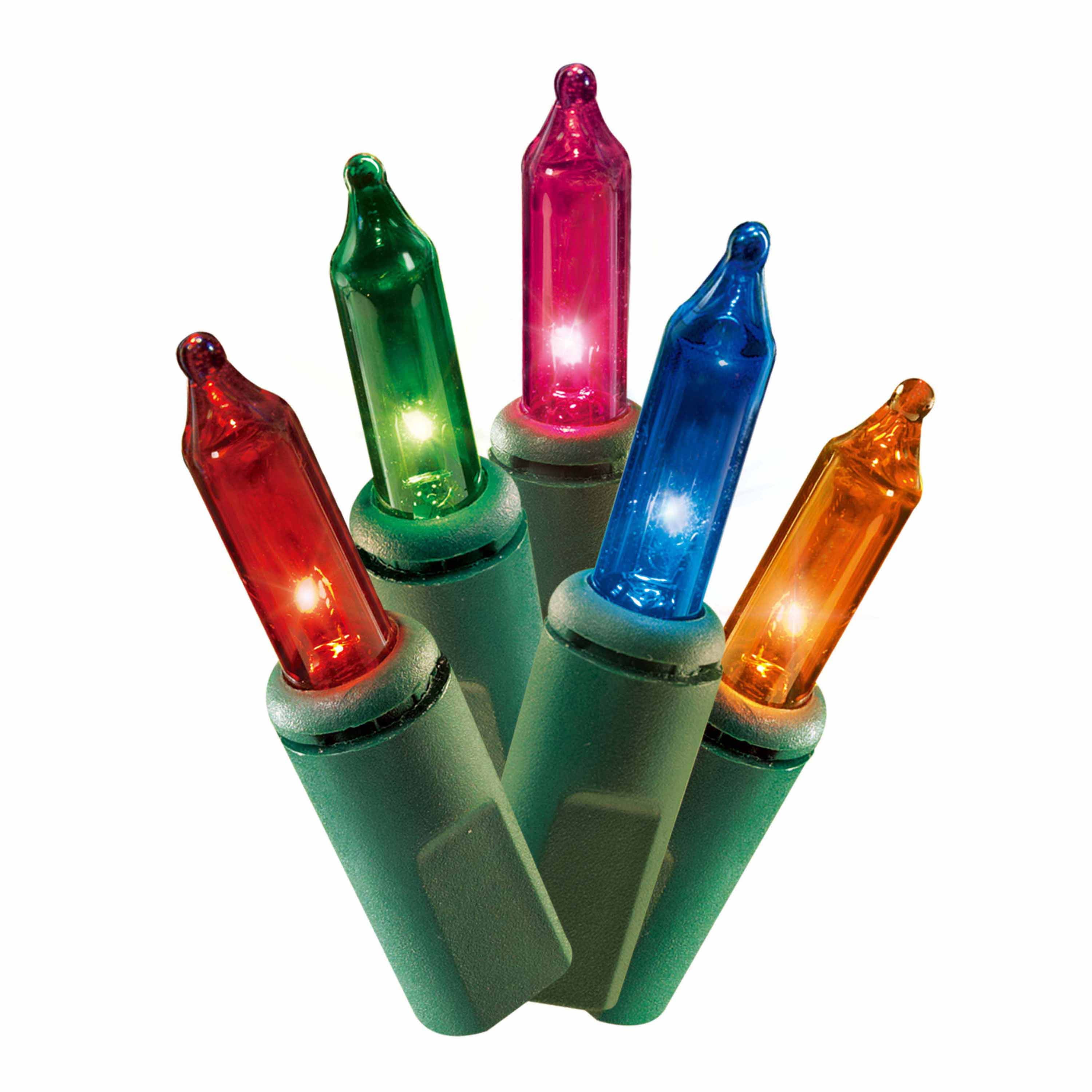 Holiday Time 300Count Indoor and Outdoor Multicolor Mini Christmas