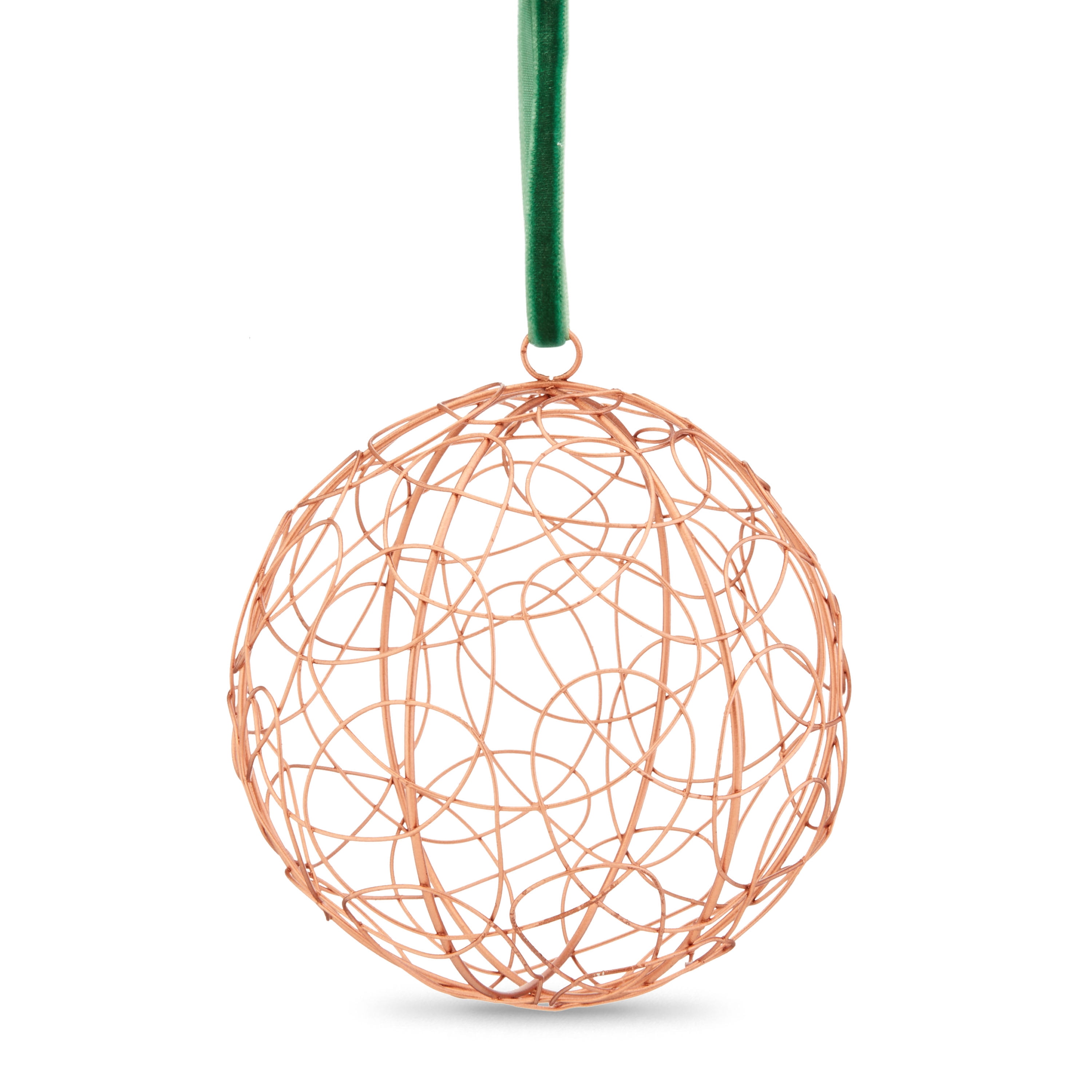 Holiday Time 3pk Copper Wire Ornaments, 4inch