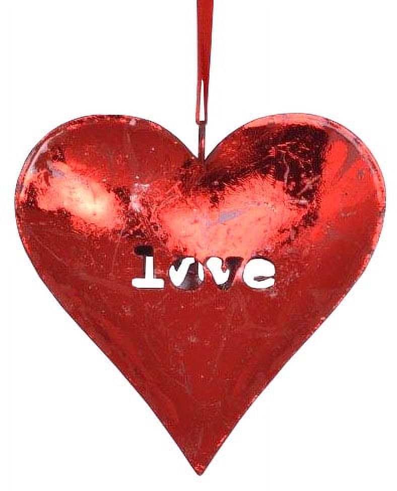 Holiday Time 4.75 inch Heart Shaped Hanging Ornament - Red Lodge Finish - image 1 of 2