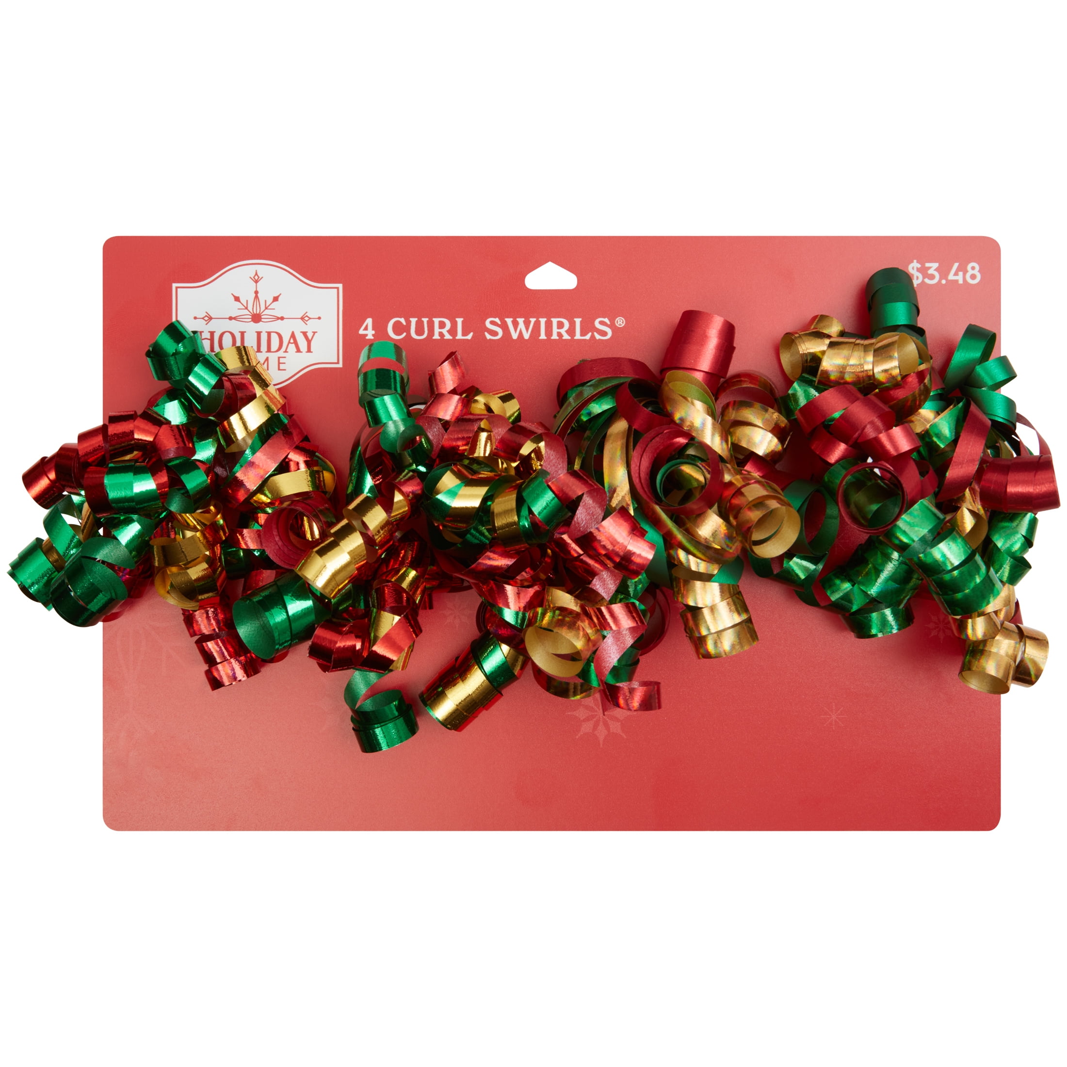 Holiday Time 4 Piece Curly Gift Bow, Traditional