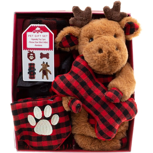 Holiday Time 4 Piece Dog Toy Gift Set