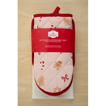Holiday Time, 4 Piece Kitchen Set Ginger Theme