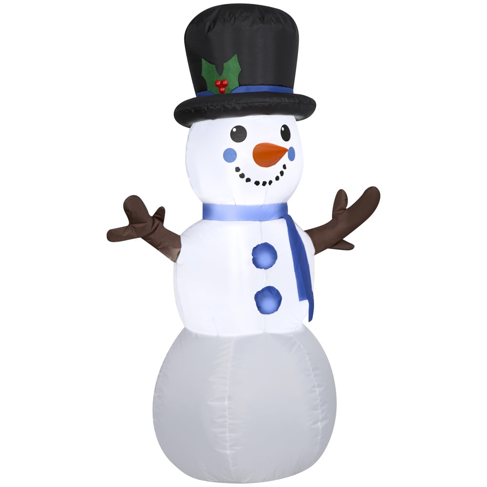 Holiday Time 4ft Snowman with Top Hat Inflatable