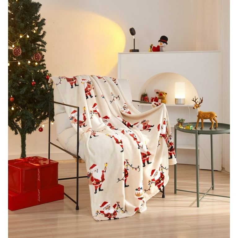 Plush holiday throws sale