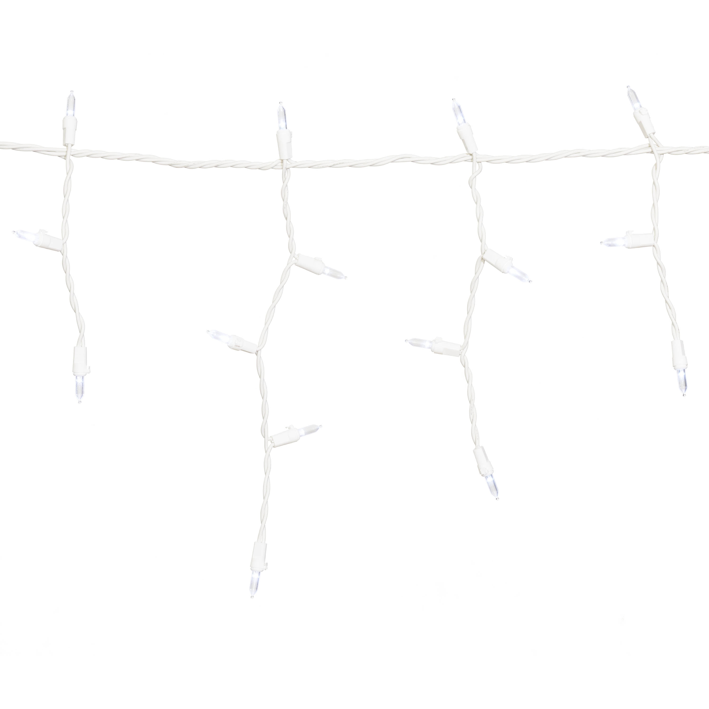 Holiday Time 500Count Cool White LED Icicle Christmas Lights, with
