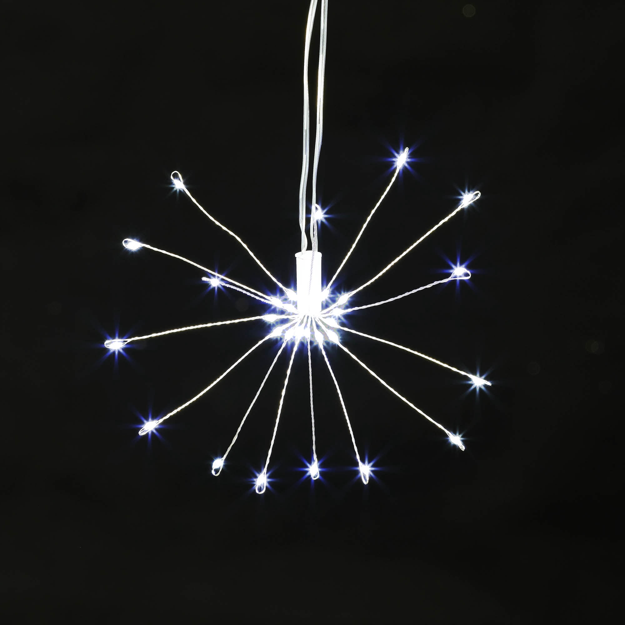 Napa Garden Collection LED Starburst Lights - Large 18 Inch Diameter, 200 Warm White LEDs, 8 Settings, Remote, Battery Operated