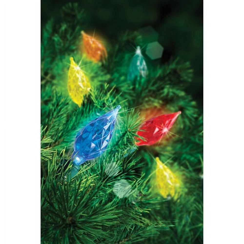 Holiday Time 60Count LED C6 MultiColor Teardrop Christmas Lights