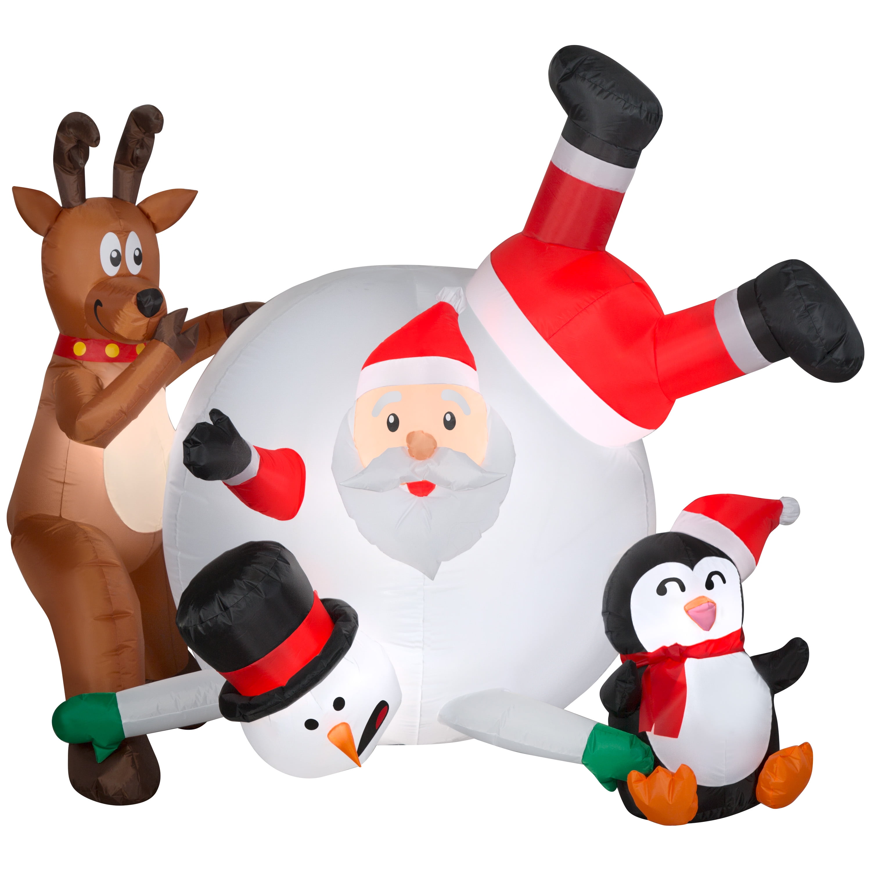 Holiday Time 6ft Snowball Roll Inflatable