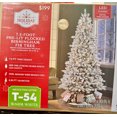 Holiday Time 7.5ft PreLit Flocked Birmingham Fir Artificial Christmas