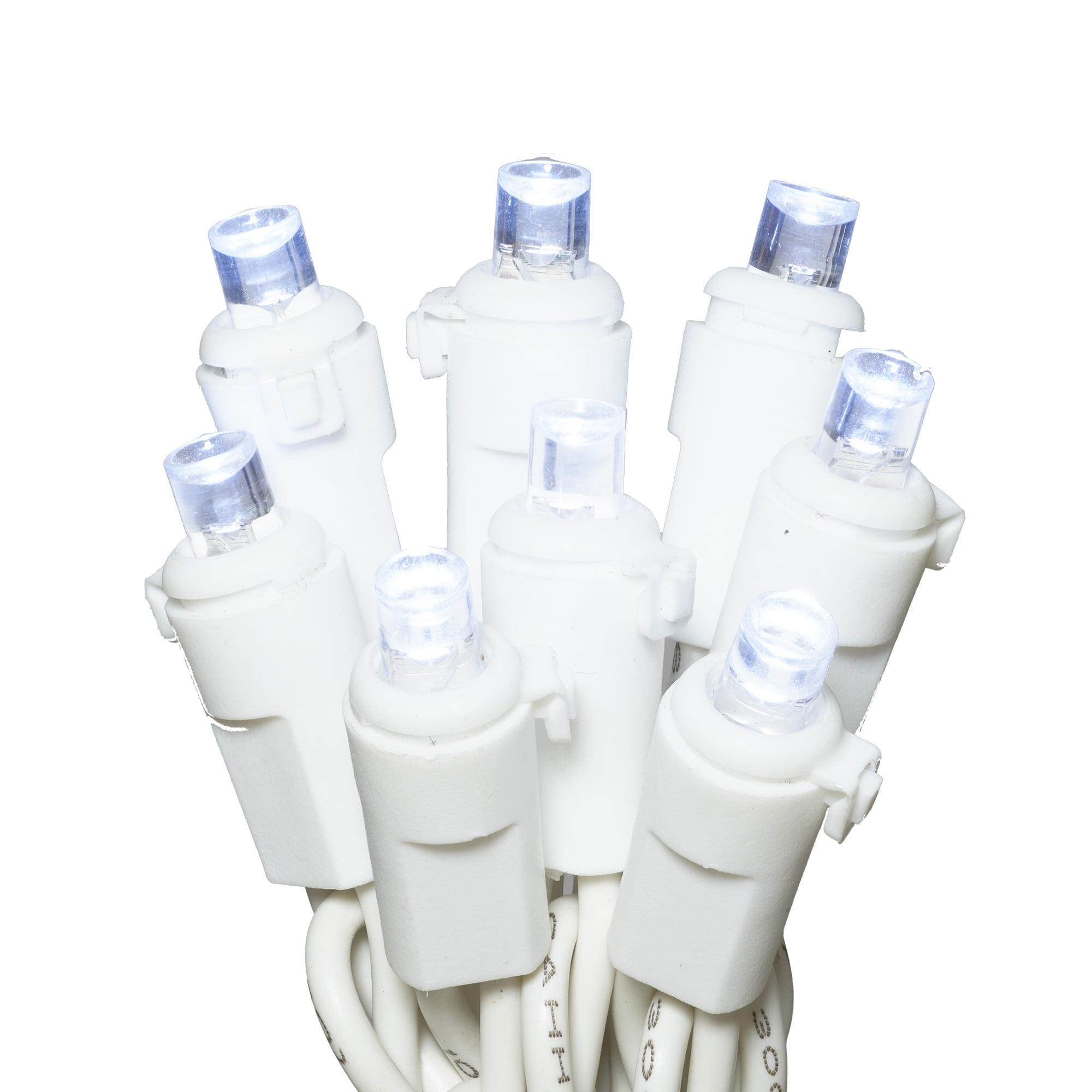 Holiday Time 70Count Cool White LED Icicle Christmas Lights, with