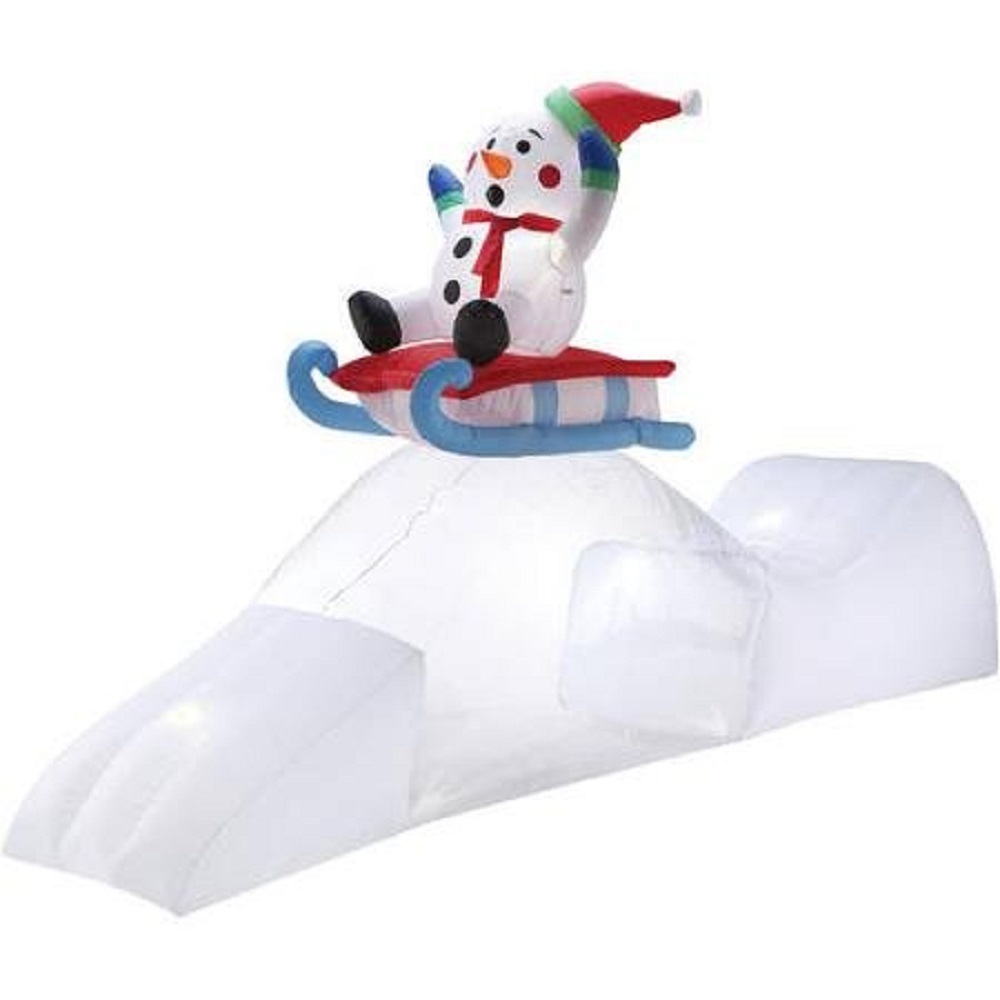 Holiday Time 8.5' Sledding Snowman Christmas Inflatable - image 1 of 2
