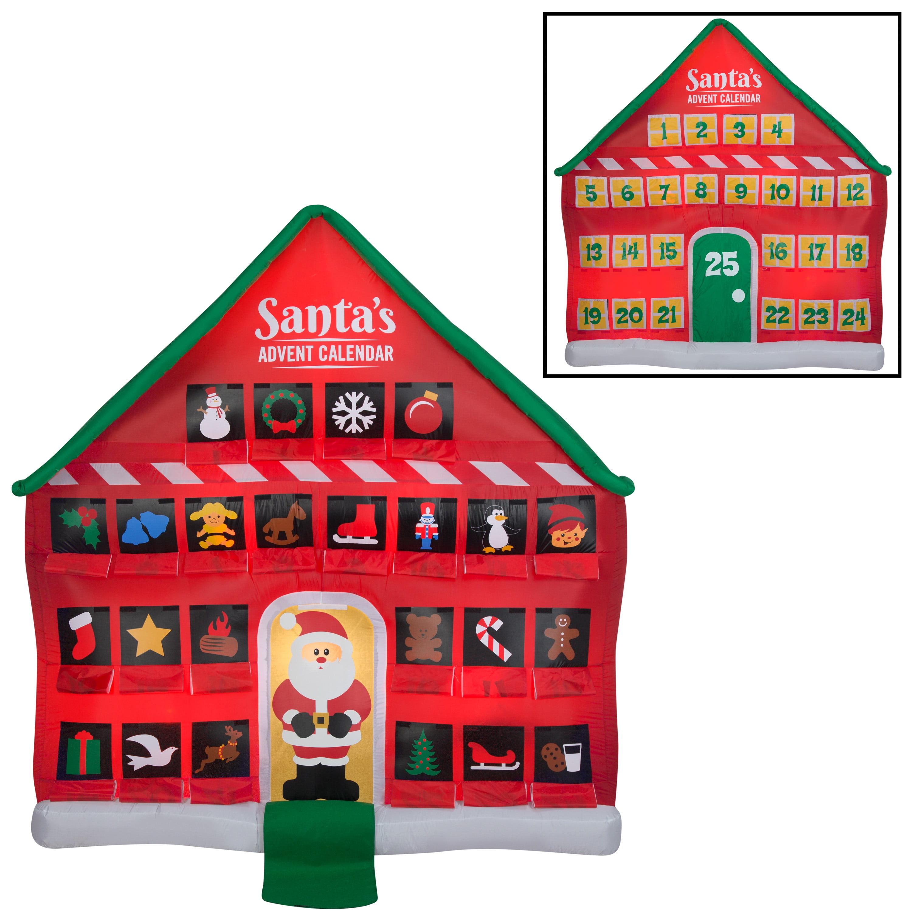 Holiday Time 8ft Christmas Advent Calendar Inflatable - Walmart.com