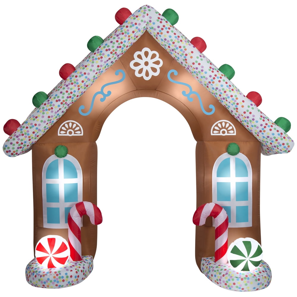 Holiday Time 9 Foot Gingerbread House Archway Walmart holiday-time-9-foot-gingerbread-house-archway-walmart