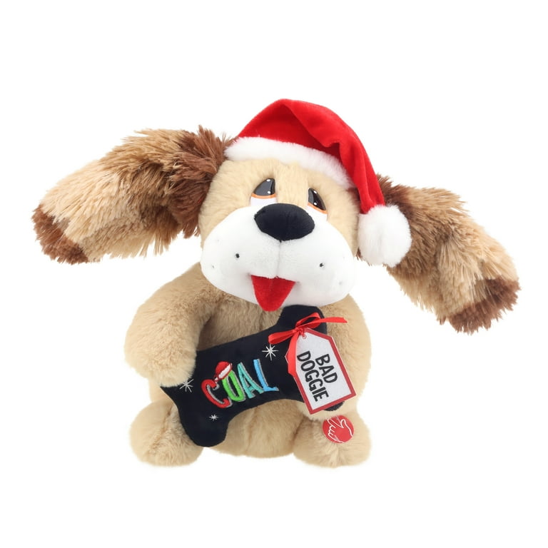 Holiday Time 9 inch Animated Flapping Ear Puppy Plush Toy Brown