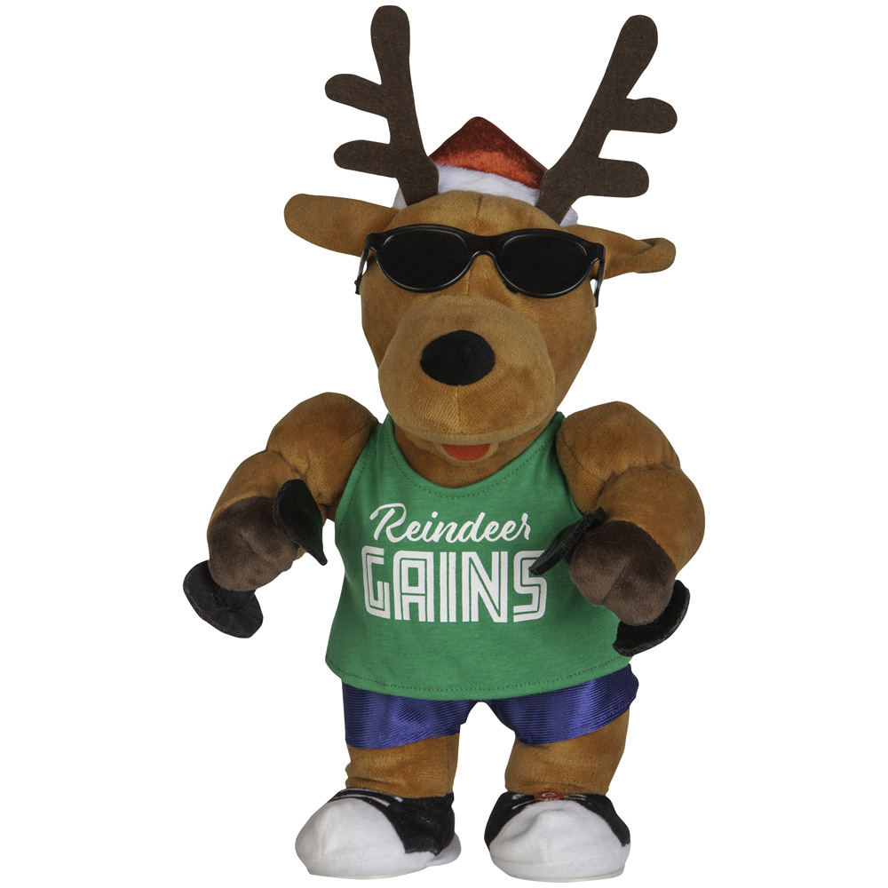Holiday Time Animated Fitness Christmas Reindeer