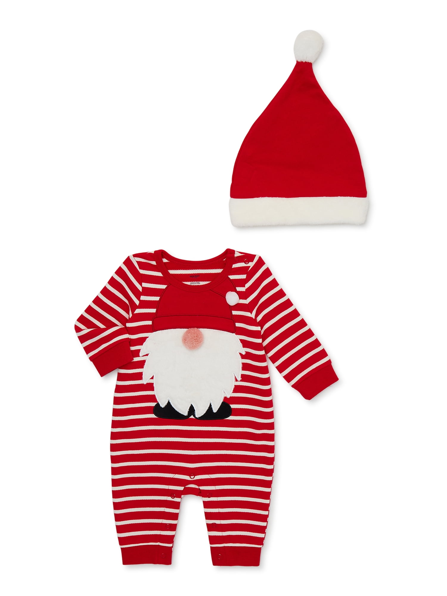 Baby Boy Girl Newborn First Christmas Clothe Romper Pant Hat Outfit  4Xpieces Set