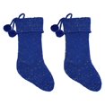 Holiday Time Blue Stockings, 20", 2 Pack