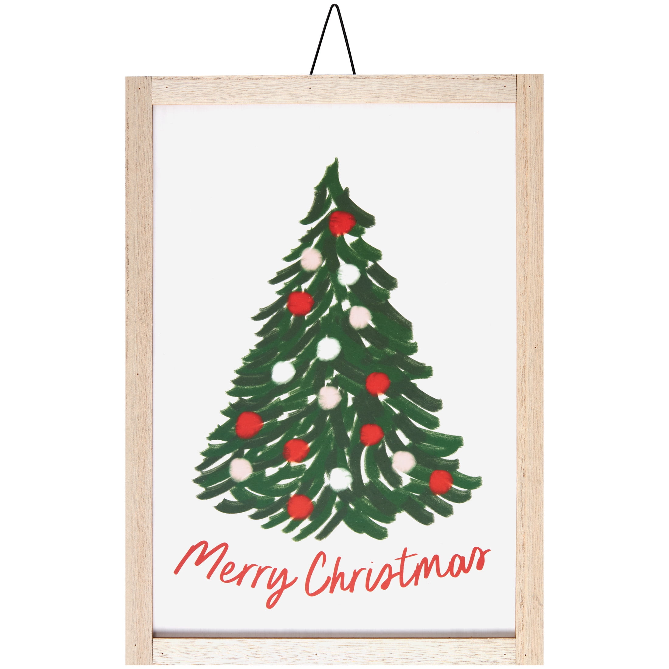 Multicolor Merry Christmas Tree Sign, 14", by Holiday Time