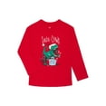 thumbnail image 1 of Holiday Time Boys Christmas Long Sleeve Graphic T-Shirt, Sizes 4-18, 1 of 3