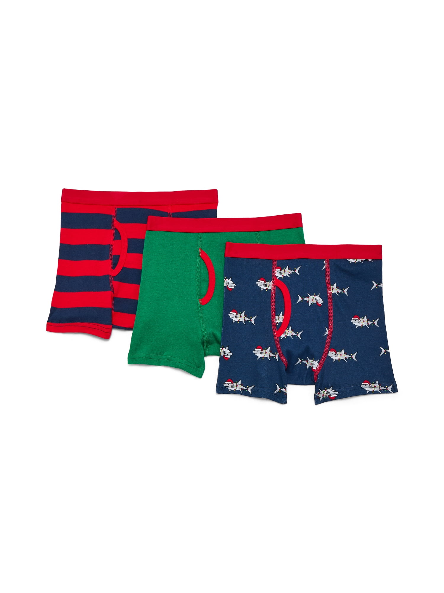 Holiday Time Boys Boxer Brief Underwear, 3-Pack, Sizes S-XL