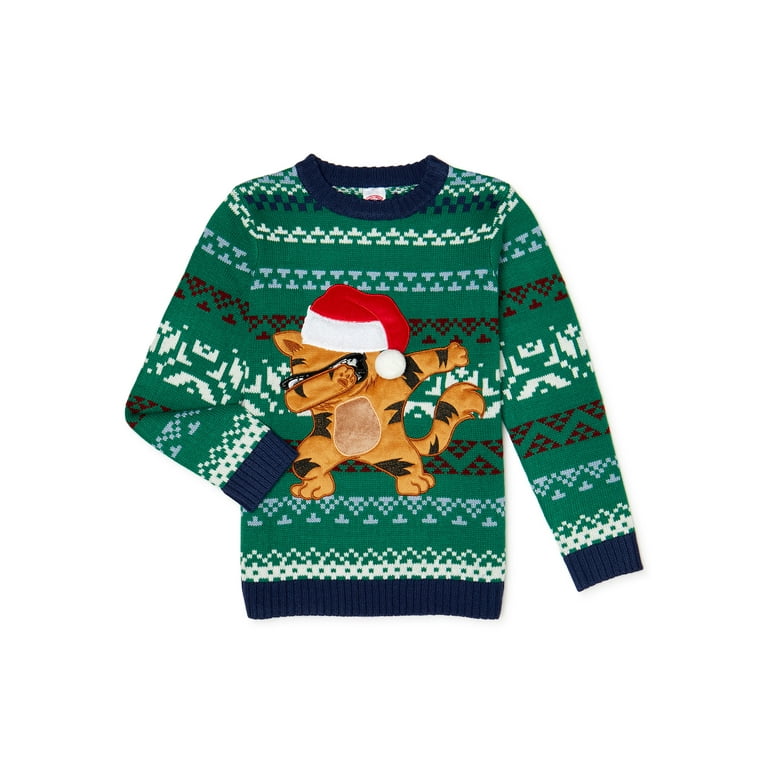 Holiday Time Boys Exclusive Christmas Sweaters Sizes 4 18 Plus Walmart