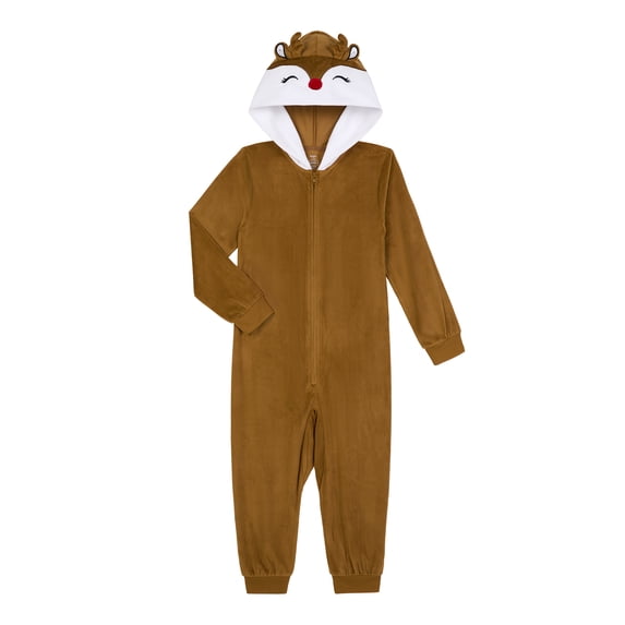 Holiday Time Boys Sleep Union Suit with Long Sleeves, One-Piece, Sizes 4-18