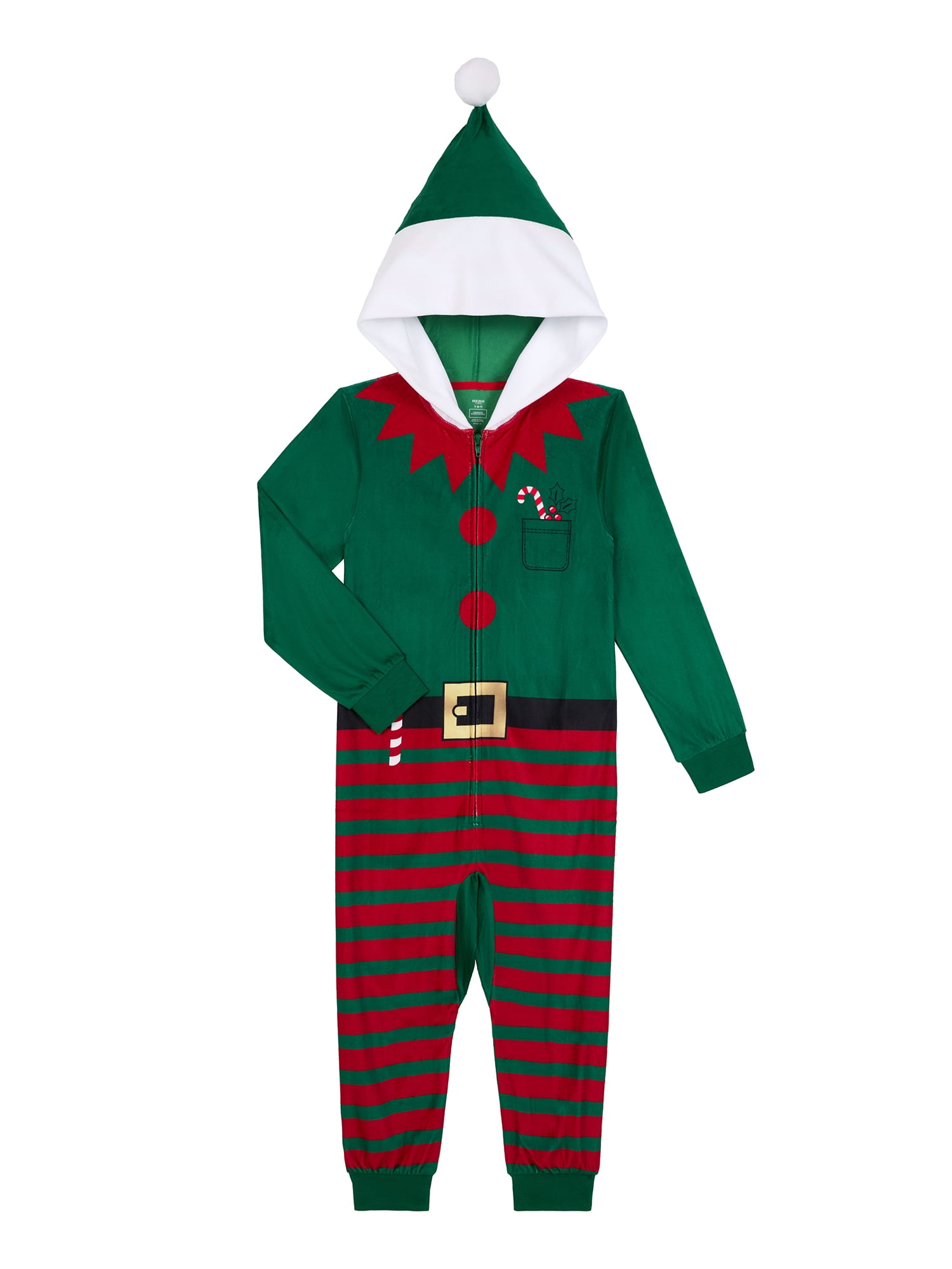 Holiday Time Boys Sleep Union Suit with Long Sleeves, One-Piece, Sizes 4-18