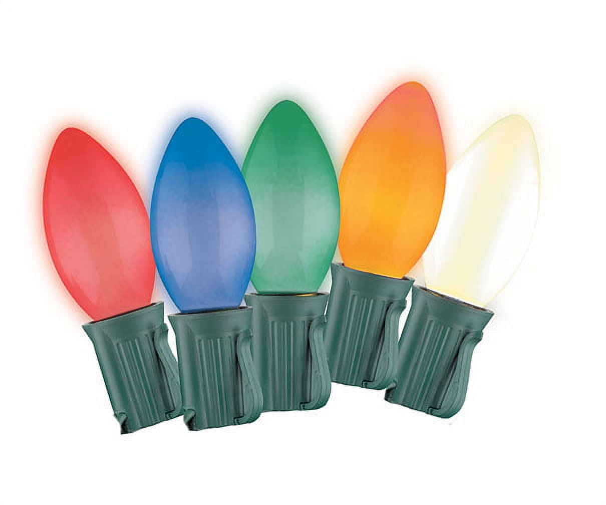 Holiday Time C9 MuliColor Christmas Lights Set of 25 Vintage Looking