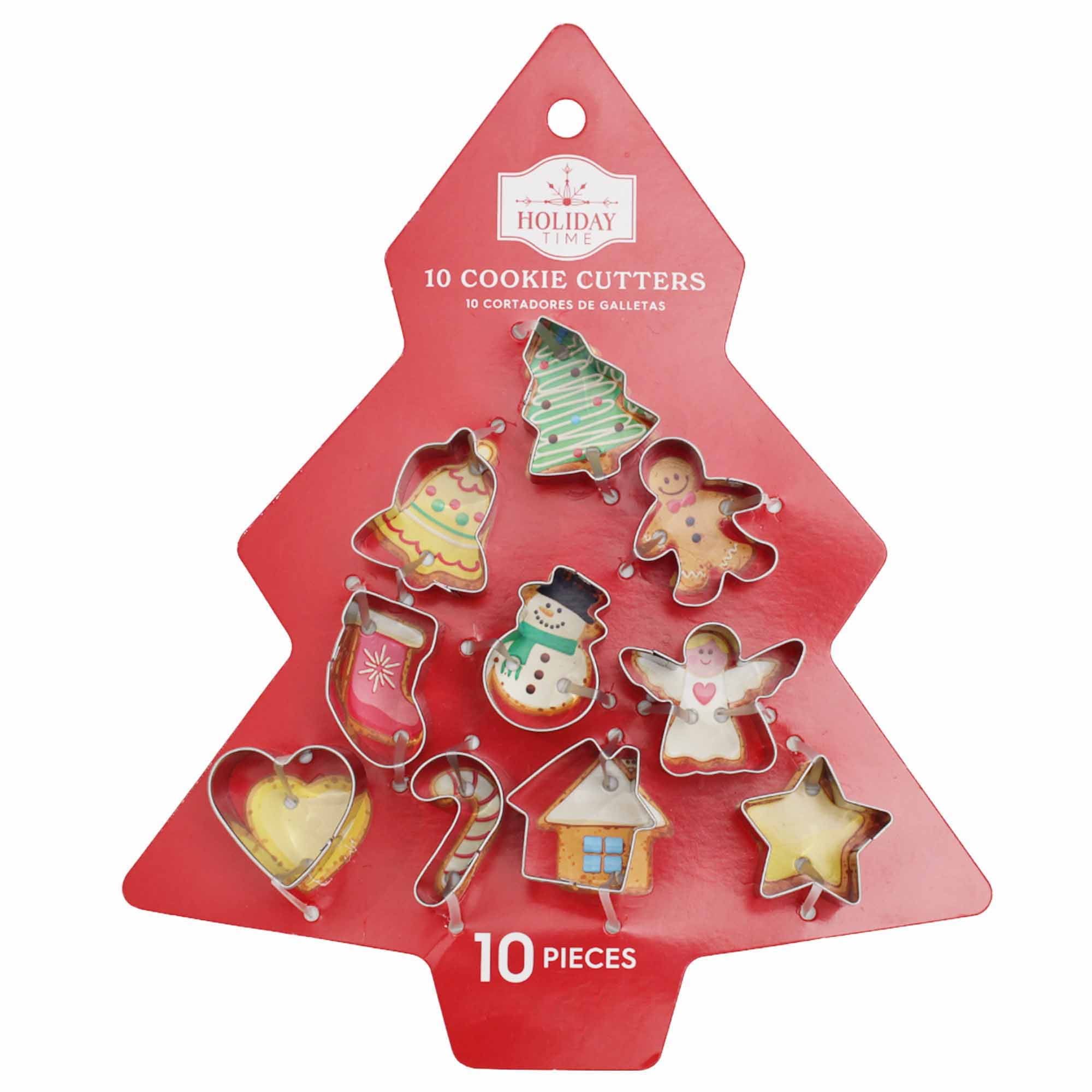 Holiday Time Christmas 10CT Cookie Cutter Mini