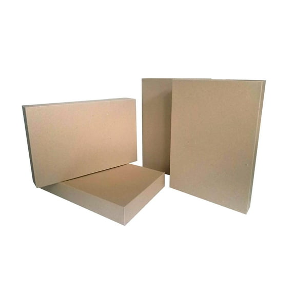 Holiday Time Christmas Brown Kraft Robe Gift Boxes, 4 Count