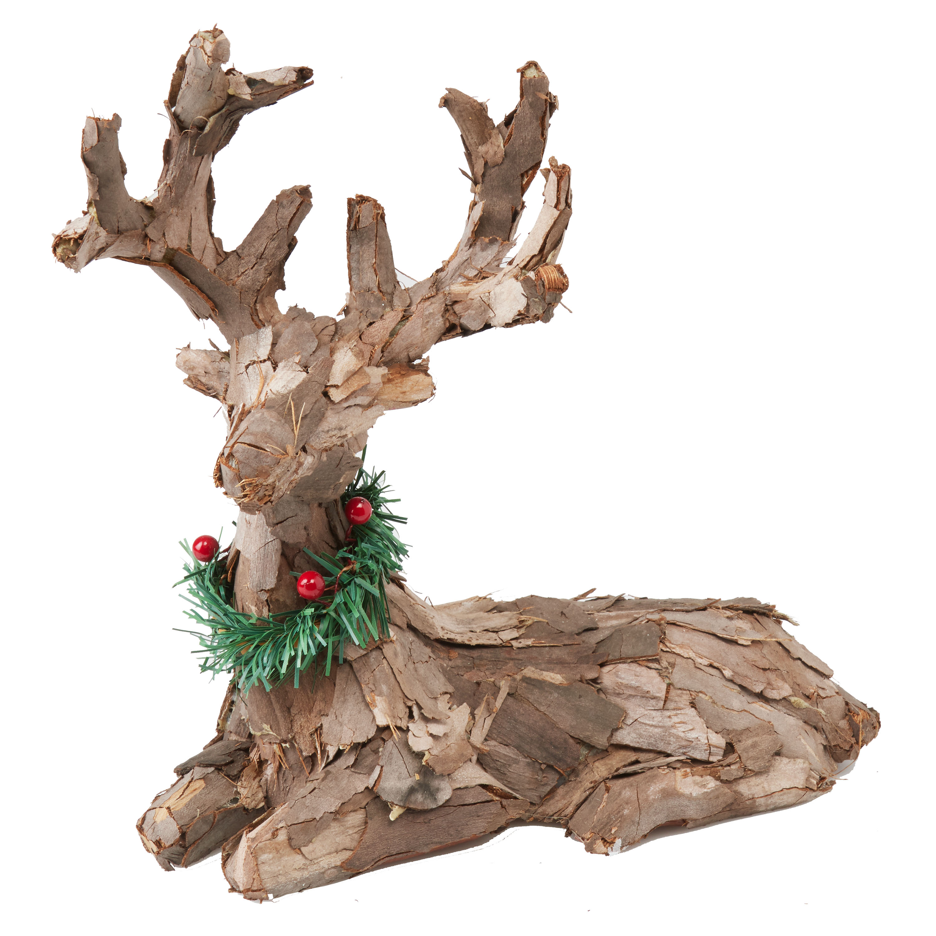 Holiday Time Christmas Brown Sitting Reindeer Decoration (9.1 in) - image 1 of 4