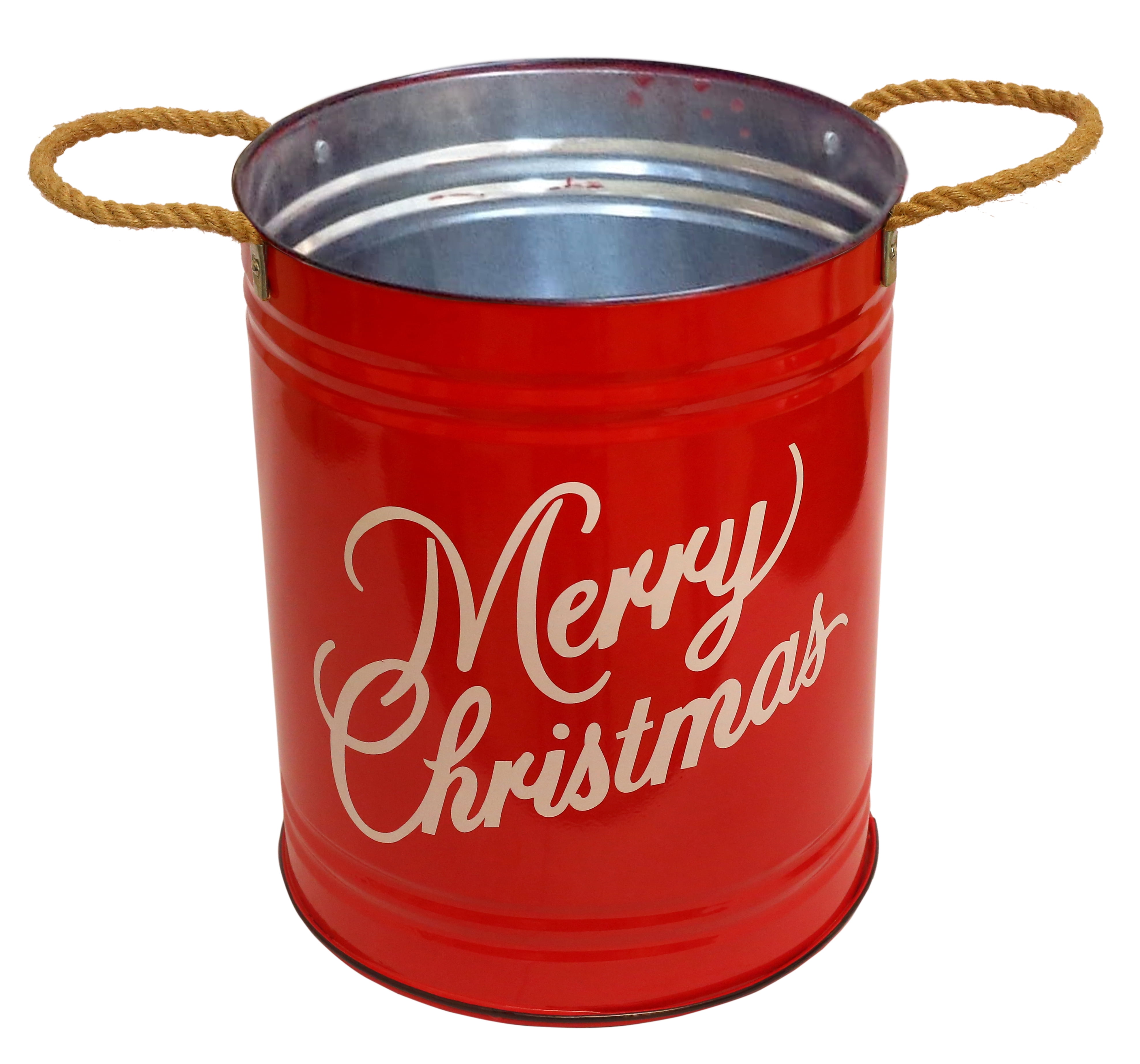 Holiday Time Christmas Bucket, Medium