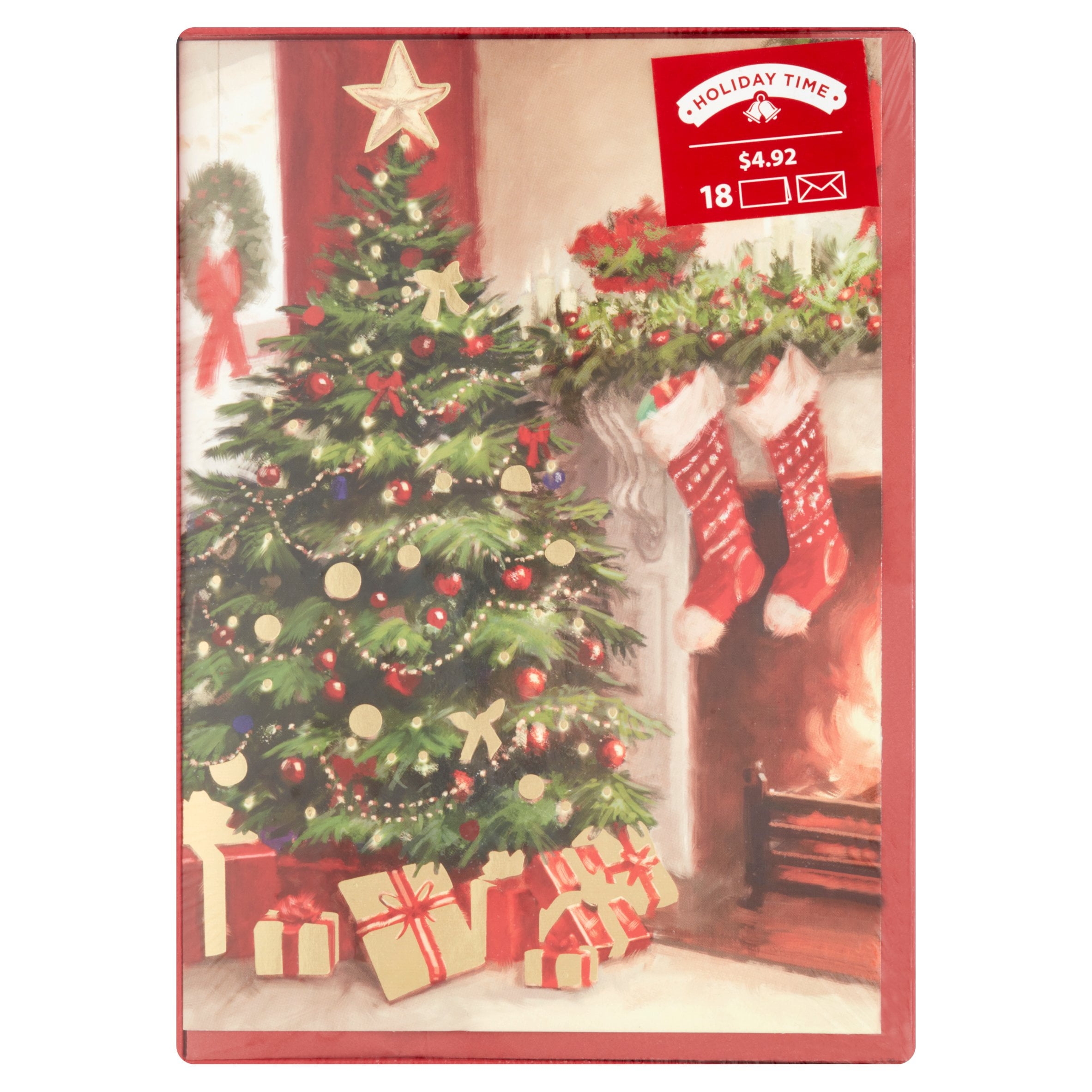 Holiday Time Christmas Cards and Envelopes, 18 count - Walmart.com