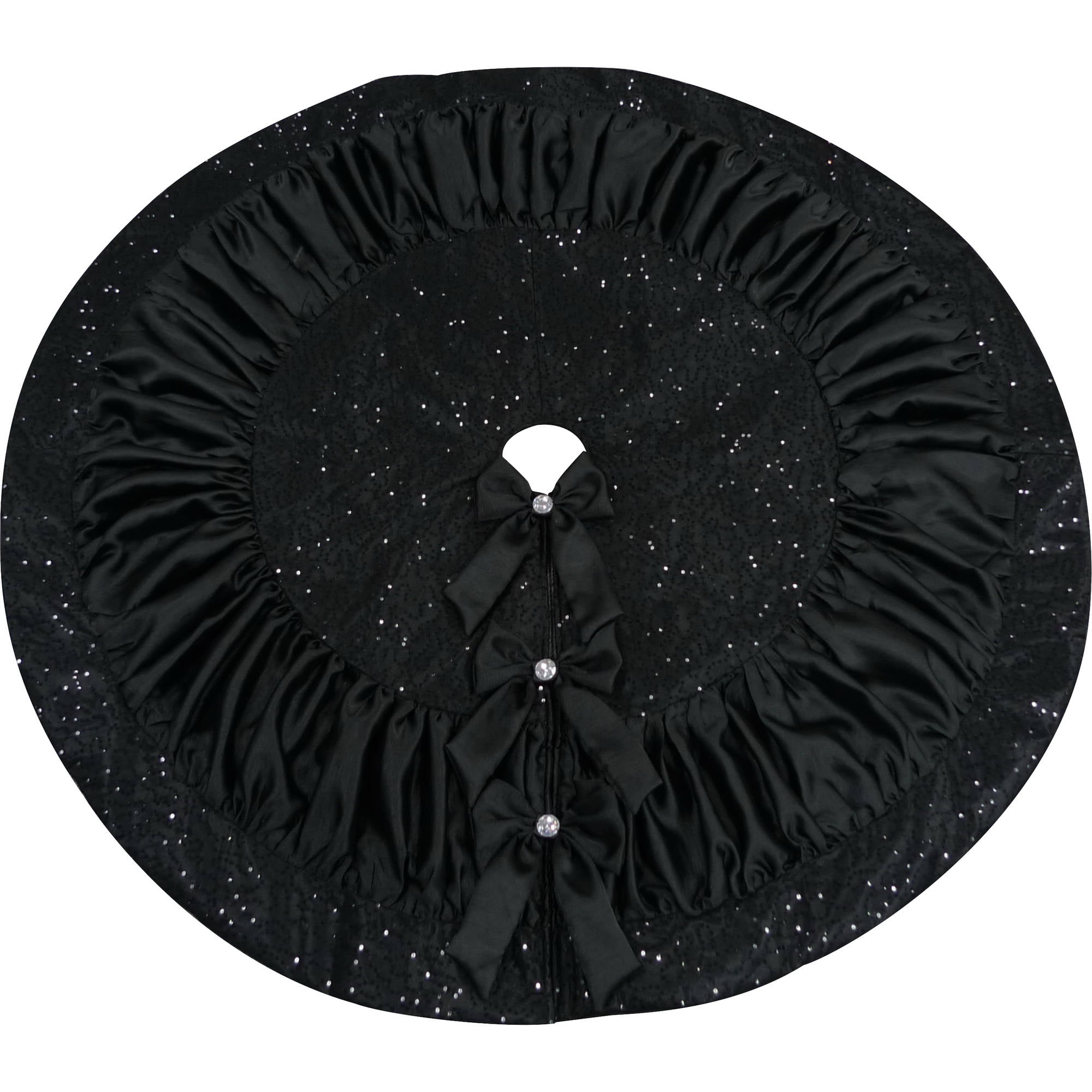 Black Christmas Tree Skirt 
