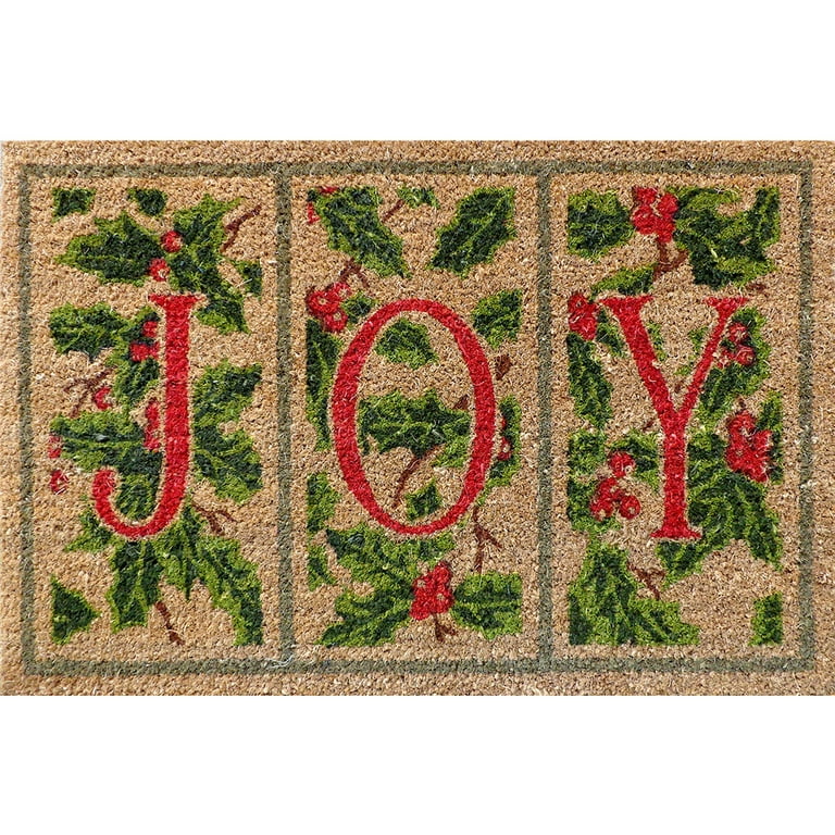 Christmas Doormat Outdoor, Peace Love and Joy, Front Porch Decor, Winter  Doormat, Holiday Door Mat, Front Door Mat, Cute Doormat, Coir Mat 