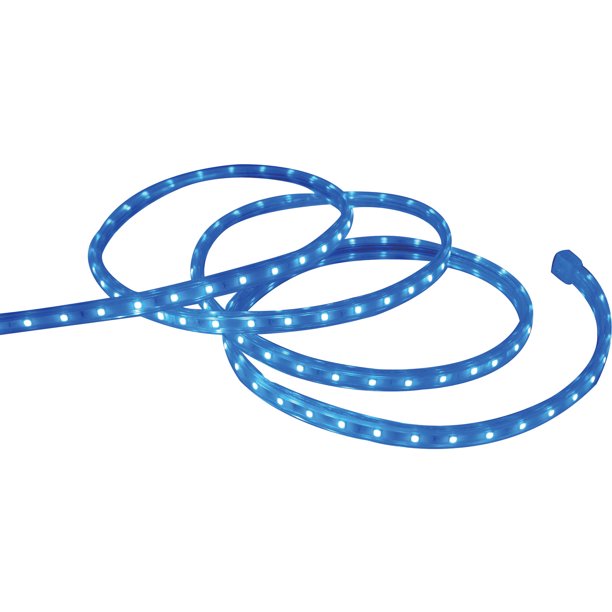 Holiday Time Christmas Lights Blue LED Tape Light, 240Count / 19.6