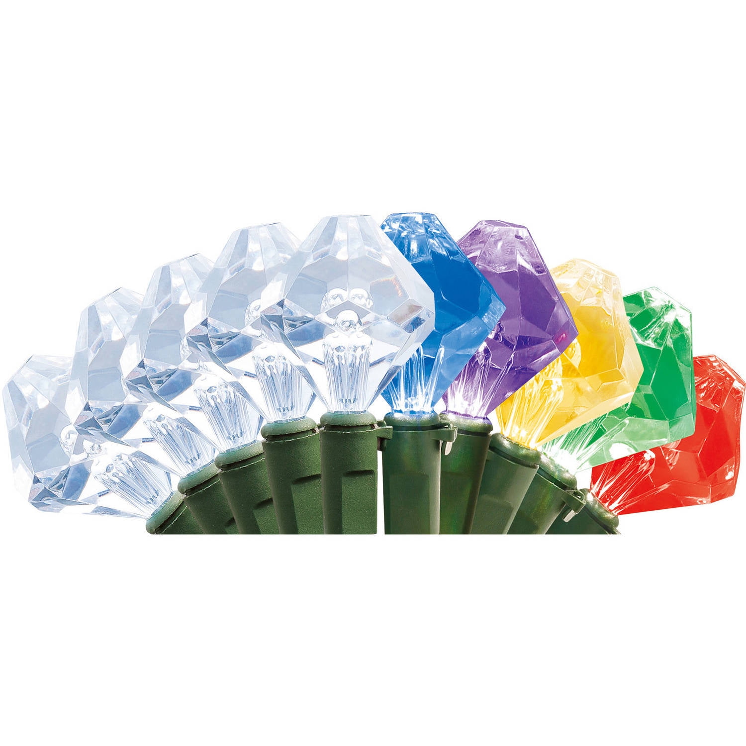 Holiday Time Christmas Lights MultiColored Chandelier Lights, 25Count